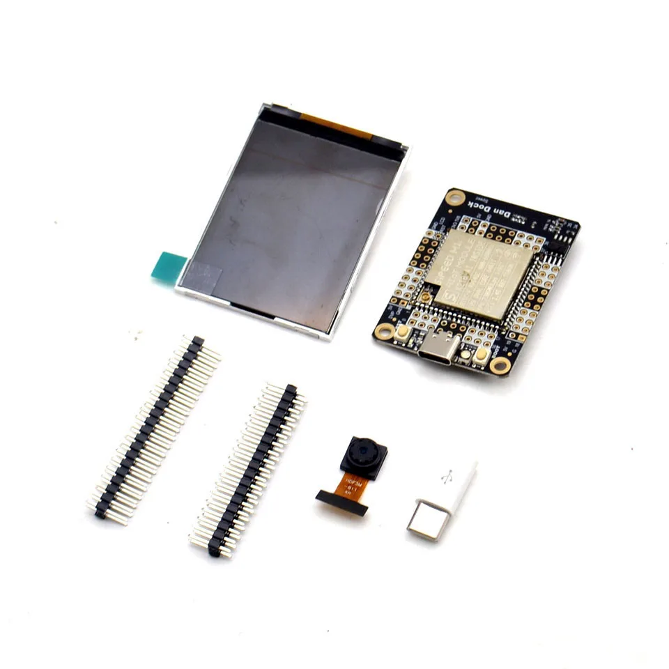 M1 dock kit Sipeed M1 W Dock макетная плата с wifi+ 2,4 дюймов 320*240 ЖК-экран+ OV2640 комплект для камеры - Цвет: M1 dock kit