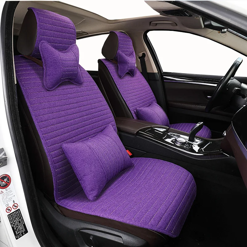 

Flax Universal Car Seat Cover For Renault megane 2 3 fluence scenic clio Captur kadjar logan 2 duster arkana kangoo accessories