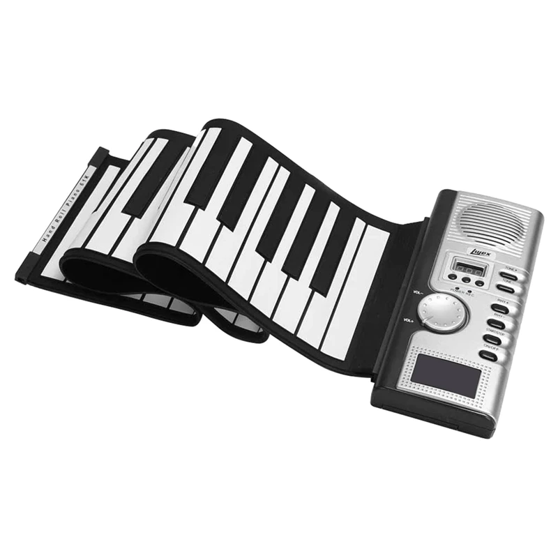 

61 Keys Hand Roll Up Piano Portable Folding Electronic Organ Keyboard Instruments Silicone Soft Keyboard