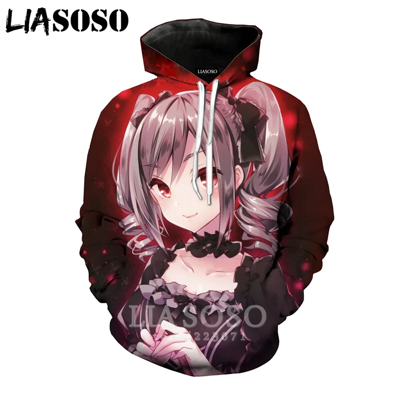 LIASOSO для мужчин женщин Рин Сибуя Толстовка 3D принт идол мастер Золушка Девушка