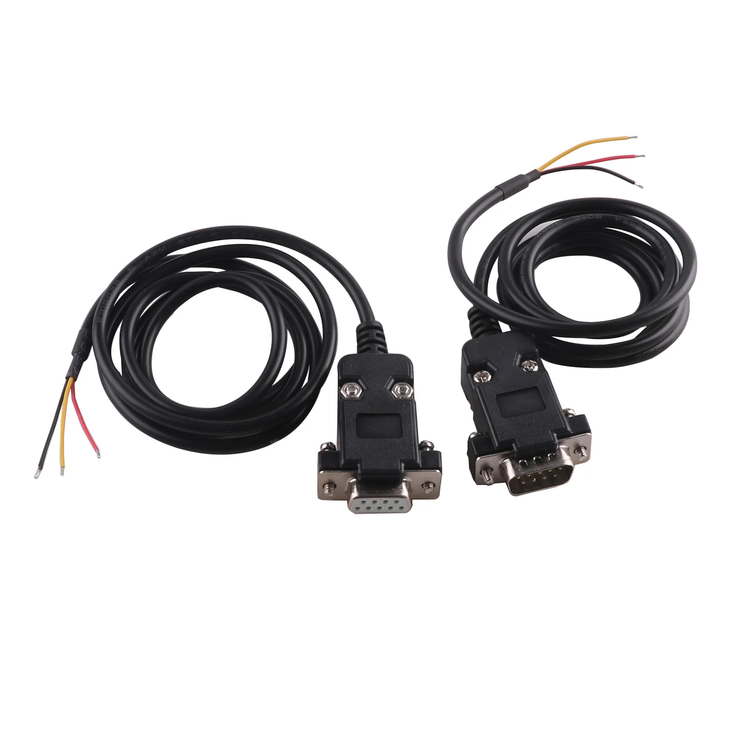 

DB9 RS232 Male Female to 3Pin TXD RXD GND Wire End Serial Cable