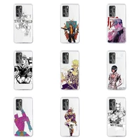anime jojo killer queen phone case for huawei p40 p30 p20 mate honor 10i 30 20 i 10 40 8x 9x pro lite transparent cover