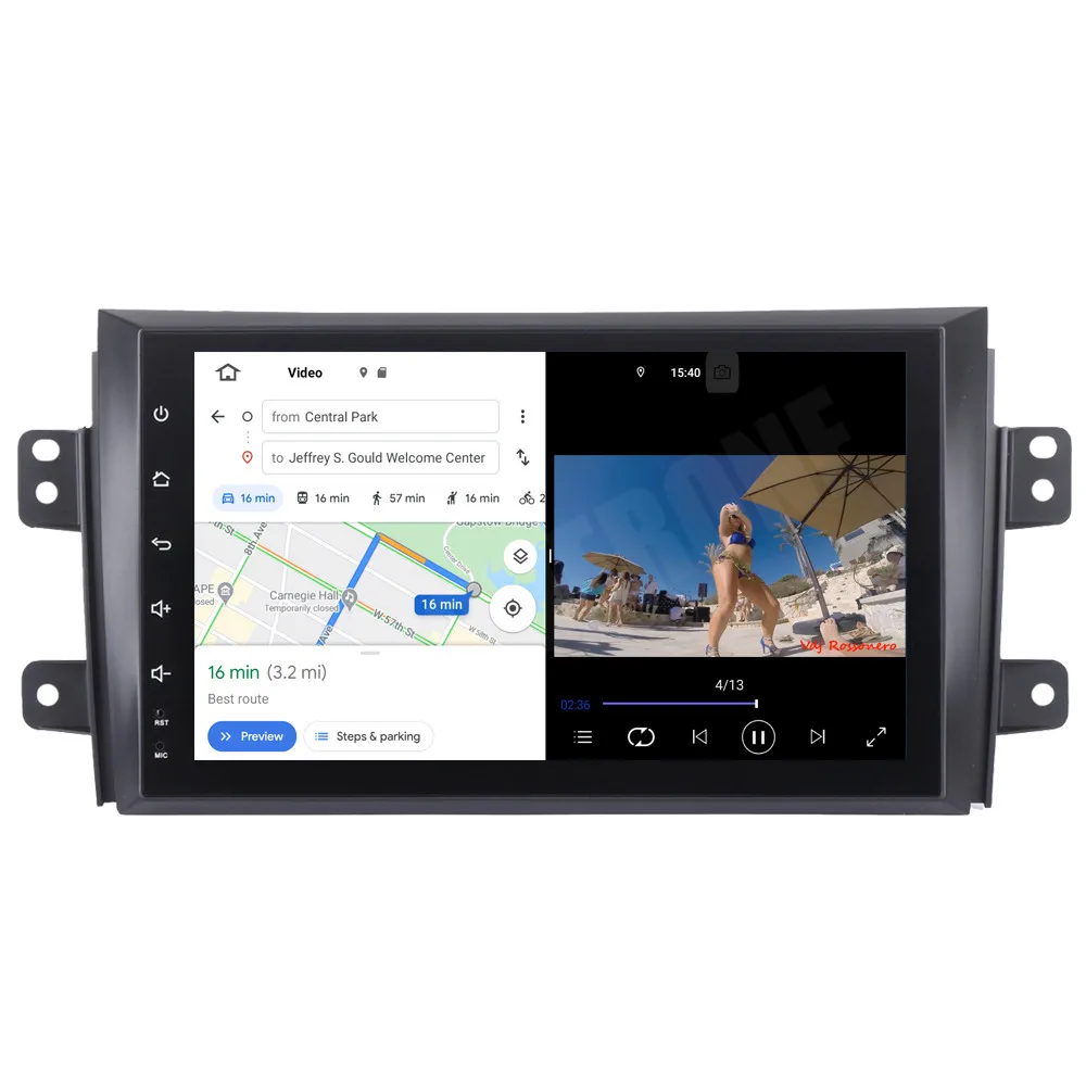 Автомагнитола для Suzuki SX4 2006 2011 Android 10 GPS навигация ГЛОНАСС Wi Fi зеркальное