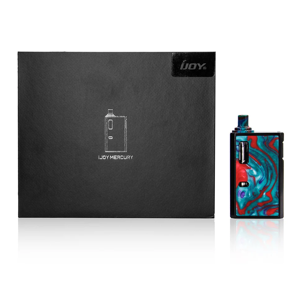 Оригинальный набор для вейпа IJOY Mercury Box 1100 мА/ч 12 Вт с баком 2 мл 1 0 Ом сетчатая