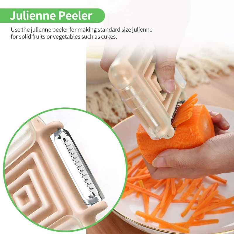 Овощечистка 3 в 1 для картофеля томатов моркови кабачки Peelers с вращающимся