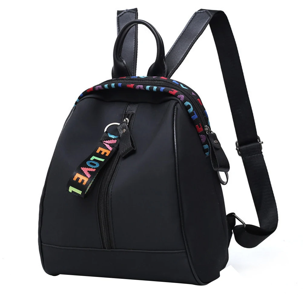 

Лента с подвеской прочный уличный тканевый Оксфорд повседневный рюкзак на молнии с застежкой износостойкий Портативный Женский рюкзак бол...