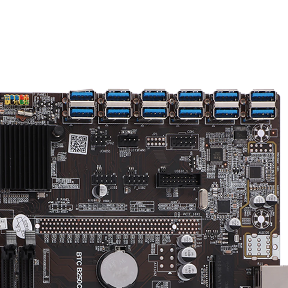 b250 btc mining machine motherboard 12 x usb 3 0 to pci e 16x graphics card slot ddr4 miner mainboard for lga 1151 cpu free global shipping