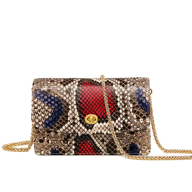 2020 Бесплатная индивидуальная сумочка из натуральной кожи питона новый модный