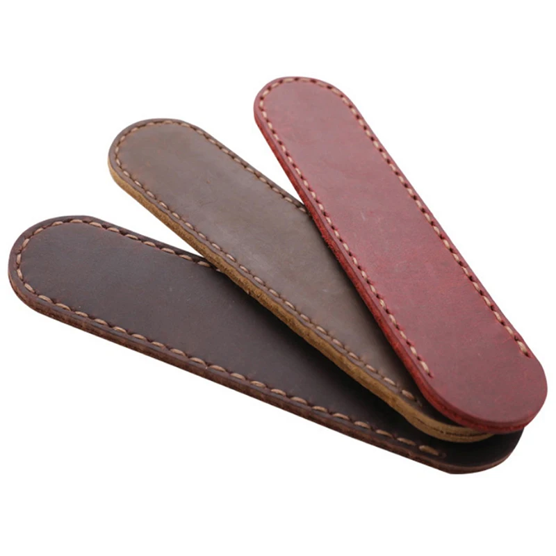 Ручной работы из натуральной кожи пенал для карандашей фонтан ручек винтажный