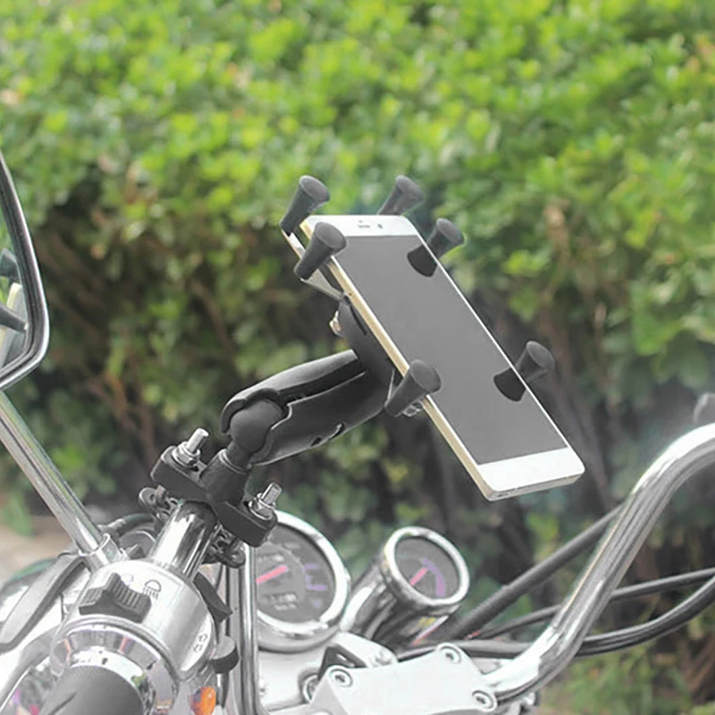 

Universal Bicycle Phone Holder Motorcycle Handlebar Clip Stand Mount Cell Phone Holder Bracket for 3.5-7 Inch Model
