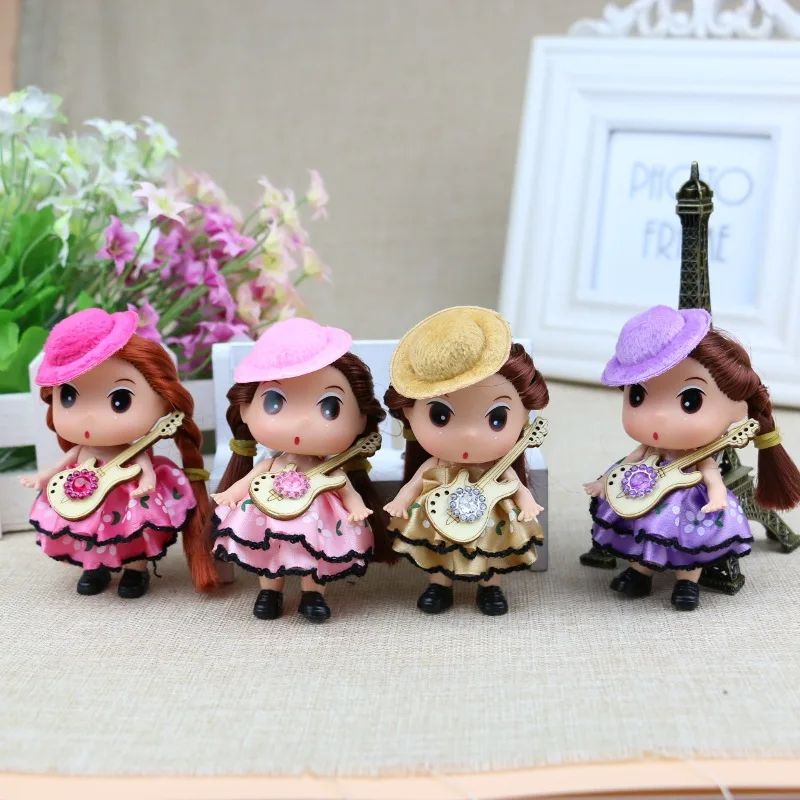 Цепочка для ключей с подвеской детей креативная кукла принцессы невесты гитары