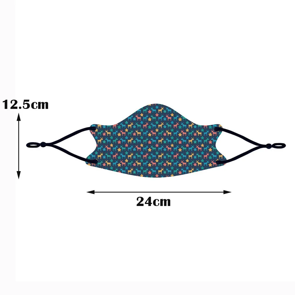 

Adult Children's Space Masks Outdoors Printing Adjustable Rope Cotton Washable Mask Mouth Cover Foggy Haze Protective Mask