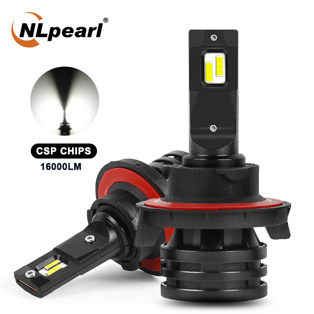 

NLpearl 2X Car H13 Led Headlights Bulbs 16000lm 6500K H4 H7 H1 Led 9006 HB4 9005 HB3 9012 H9 H8 H119004 9007 Auto Headlamp 12V