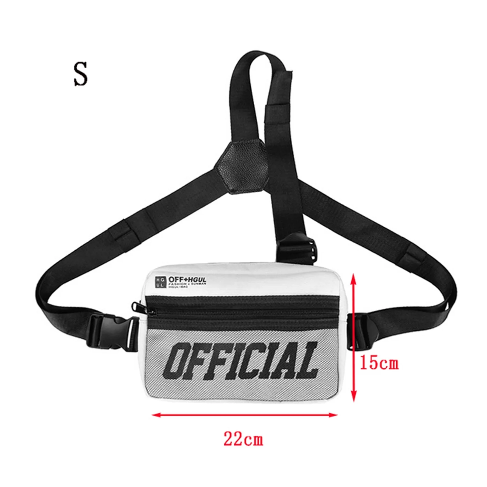 

2021NEW Fashion Streetwear Men Hip-Hop Chest Bag Tactical Two Straps Chest Rig Bags Trendy Style Rectangle Chest Utility Pack