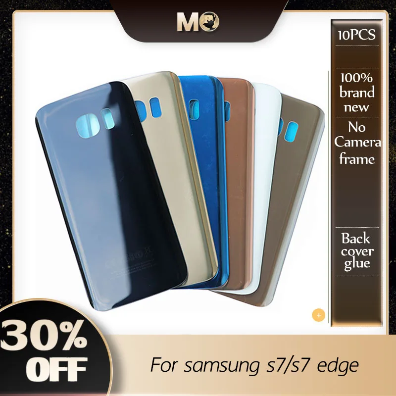 10 шт. OEM S7 крышка аккумулятора для Samsung Galaxy G930F / Edge G935F задняя двери Задняя