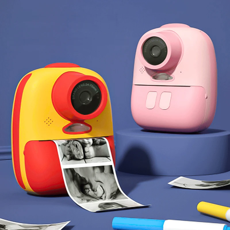 Children Camera Instant Print Photo Digital Camera HD 1080P Video Children's Camera with Print Paper Toy Gift Kids Camera
