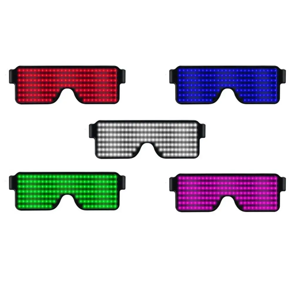 

LED Luminous Glasses 8 Kinds Dynamic Patterns Usb Charging 3 Flashing Modes Bar Disco Party Light-up Decorative Glasses