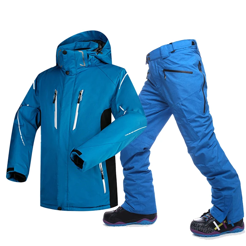 SAENSHING мужской лыжный костюм зимний теплый Одноцветный водонепроницаемый
