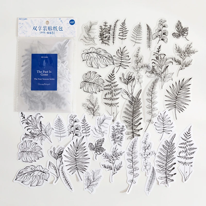 

Черно-белые декоративные наклейки Mengtai