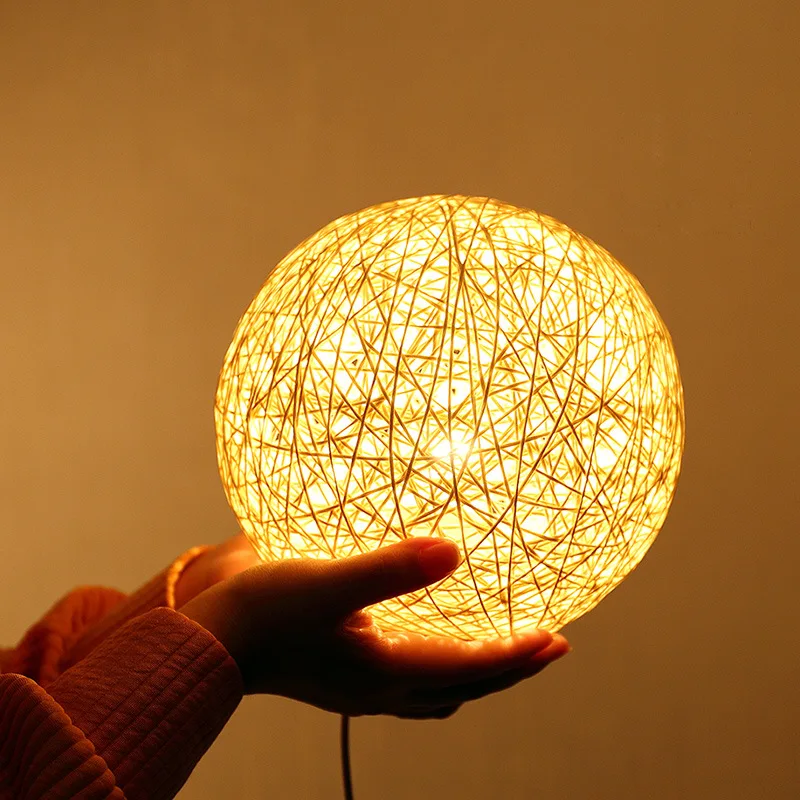 

1set Sepak Takraw LED Moon Night Light Creative Starry Gift Usb Charging Table Lamp Bedroom For Home Decoration