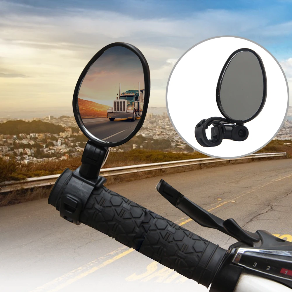 

360-degree Rotation Bicycle Rearview Mirror Bicycle Wide Range of Rearview Mirror Adjustable Left and Right MTB Rearview Mirror