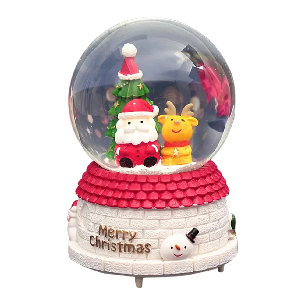 Новые снежные шары музыкальные с танцами снежинки ручной работы водный шар