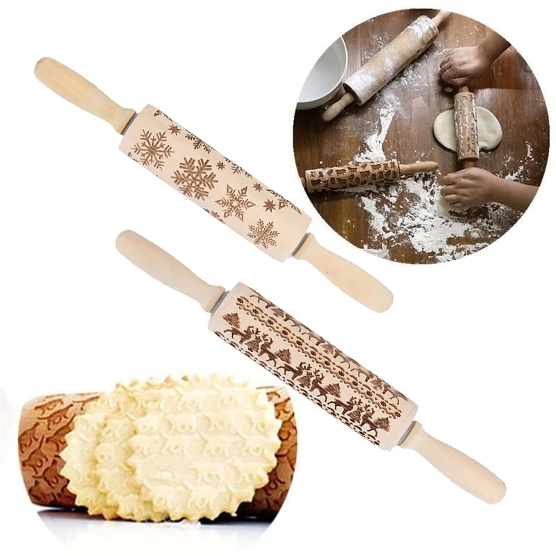 SOLEDI формы для теста узорные выпекания штифты пряников DIY деревянные раскатки