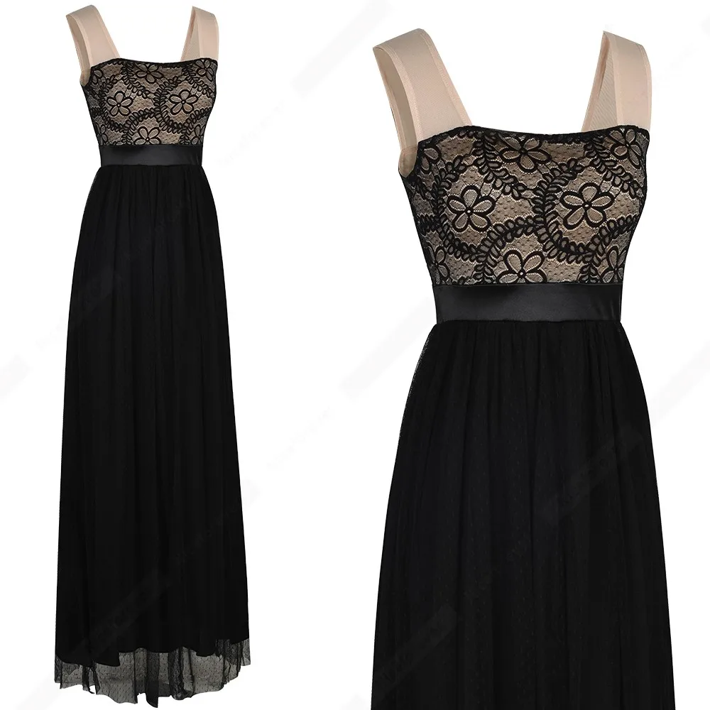 Женское вечернее прямое платье-макси в горошек без рукавов