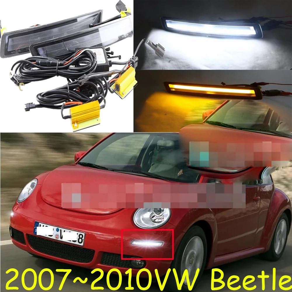 Автомобильный бампер головной светильник для Жук Дневной 2007 ~ 2010y DRL