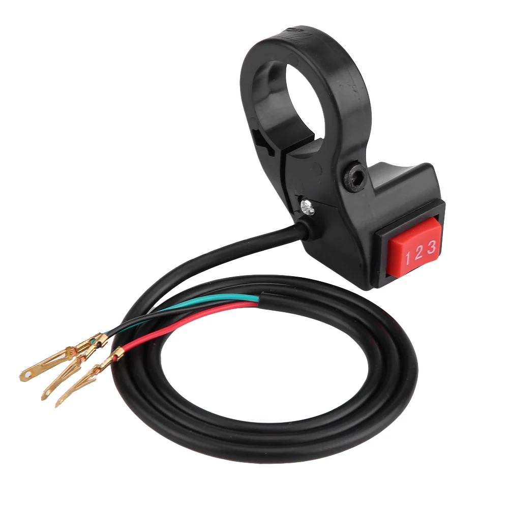 

22mm 7/8in Handlebar Electric 3 Speed Module Switch Shift for Motorcycle E-bike Scooter