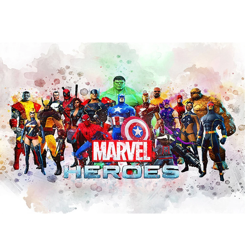 

Алмазная живопись из мультфильма «Marvel Мстители»