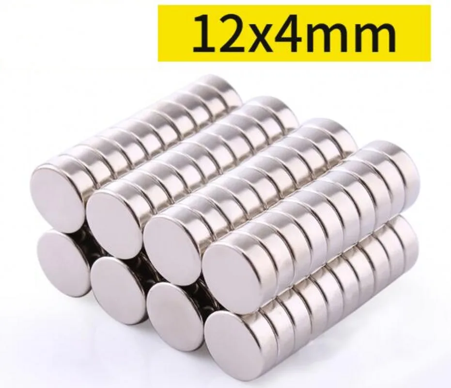 

Круглый неодимовый дисковый магнит NdFeB N35, 5 ~ 100 шт., 12x4 мм, постоянный редкоземельный магнит, супермощные imanes