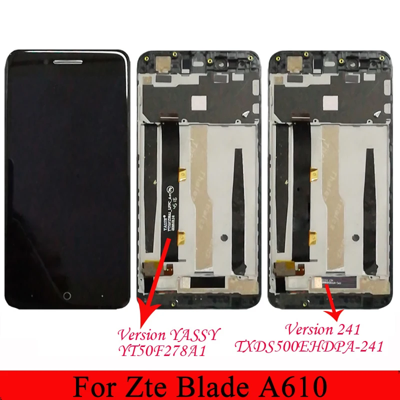 5 дюймов для zte Blade A610 A610C ЖК дисплей кодирующий преобразователь сенсорного экрана