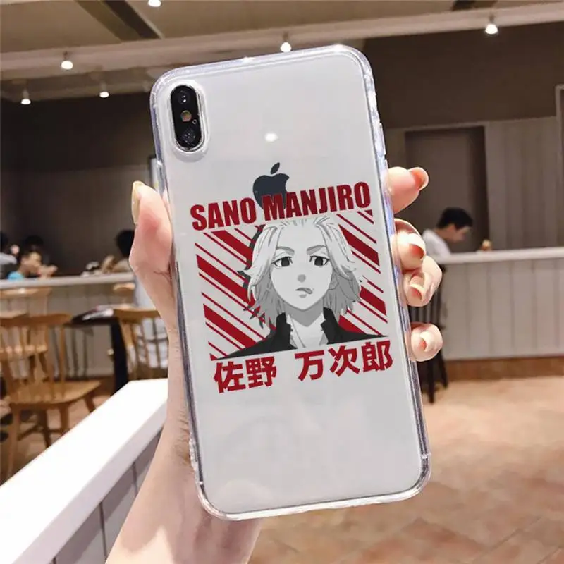 

Tokyo Revengers manjiro sano Phone Case For iphone 12 11 8 7 6s 6 5 5s 5c se plus mini x xs xr pro max Transparent soft
