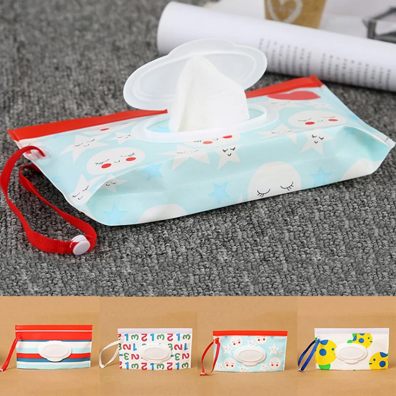 Легко носить с собой влажные салфетки сумка защелкивающийся ремешок раскладушка