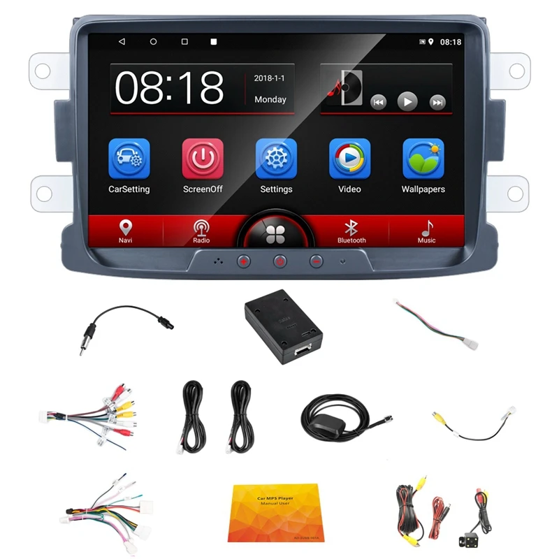 8 дюймов Android 1G + 16G Автомобильный Радио плеер Wifi BT gps навигация для Renault LOGAN