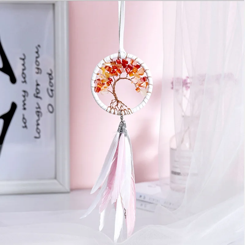 Современный стиль ручной работы Плетение снов Ловца автомобиля кулон Красочные