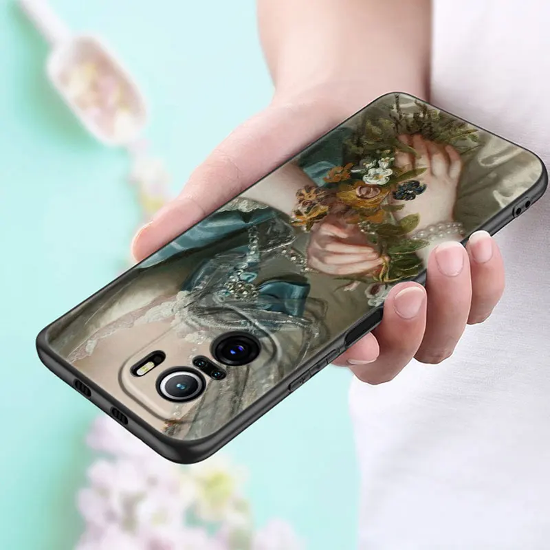 renaissance art painting phone case for xiaomi mi poco x3 nfc f3 gt m3 10t 11t 11x pro 11i a2 11 lite ne 5g civi tpu black cover free global shipping