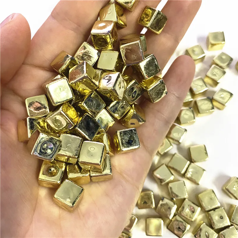 100 шт./компл. золото со спрямленными углами угловой Кристальные кости шахматная