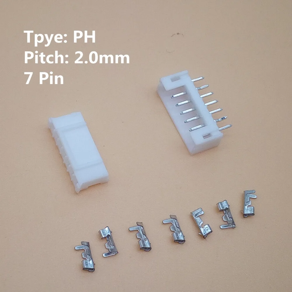 10 sets 2-12pin 2.0mm Pitch PH Terminal / Housing Pin Header Connector Wire Connectors Adaptor PH-2P/3P/4P/5P/6P-12Pin Kits |