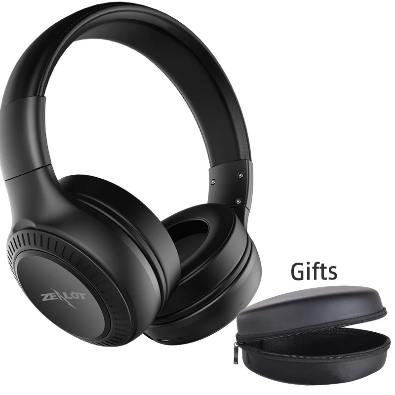 ZEALOT B20 беспроводные Bluetooth наушники Bluetooth 4,1 с HD звуковым басом стерео наушники с микрофоном на ухо гарнитура - Цвет: All Black