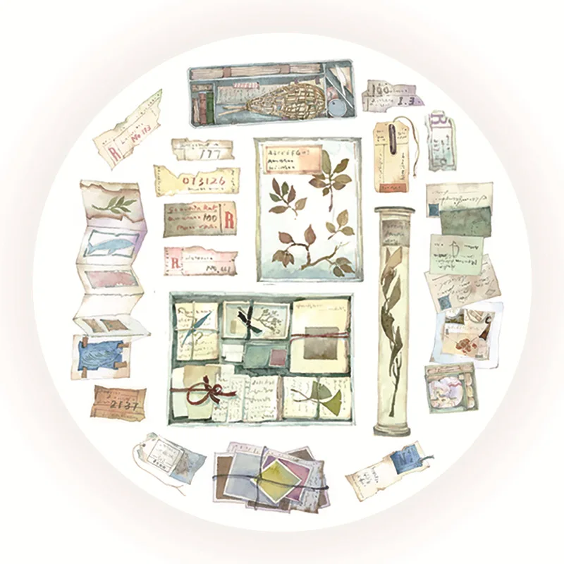 

Traces of Time Series Fresh Washi Tape Diy Decoration Scrapbooking Planner Masking Tape Label Sticker Stationery