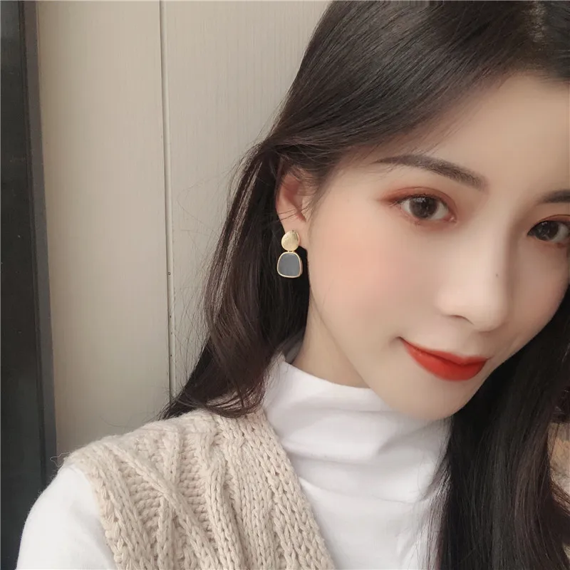 

Enamel 3color S925 needle arrings beauty ear stud fashion jewelry eardrop earring ear clip ring fashion accessories
