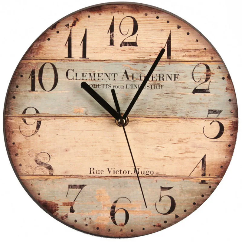 

Wall Wooden Clocks Brief Design Silent Home Cafe Office Wall Decor Clocks for Kitchen Wall Art Large Wall Clocks 23cm