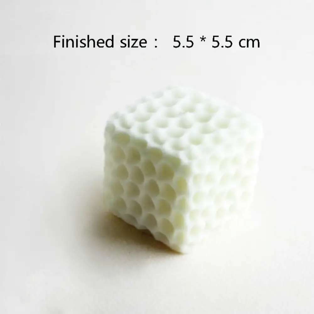 

DIY Square Honeycomb Pattern Candle Mold Cylindrical Scented Candle Art Candle Silicone Mold Gypsum Soap Molds
