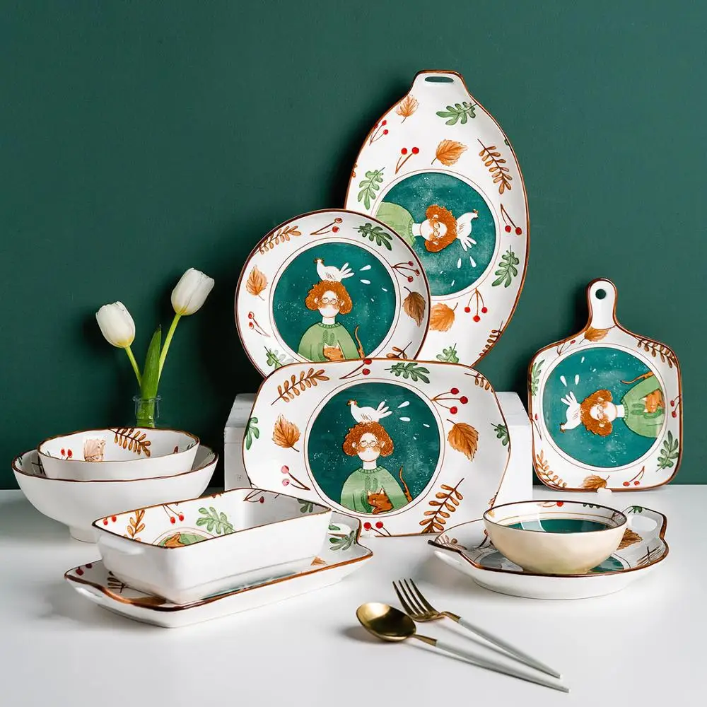 MDZF мультяшная сказочная деревянная посуда противень для выпечки с ручкой