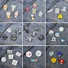 Набор эмалированных булавок, 3-5 штук, научный, химический, животный, скелет, Кит, игровой автомат, липкая, искусственная кожа, мультфильм, смешанный стиль, оптовая продажа