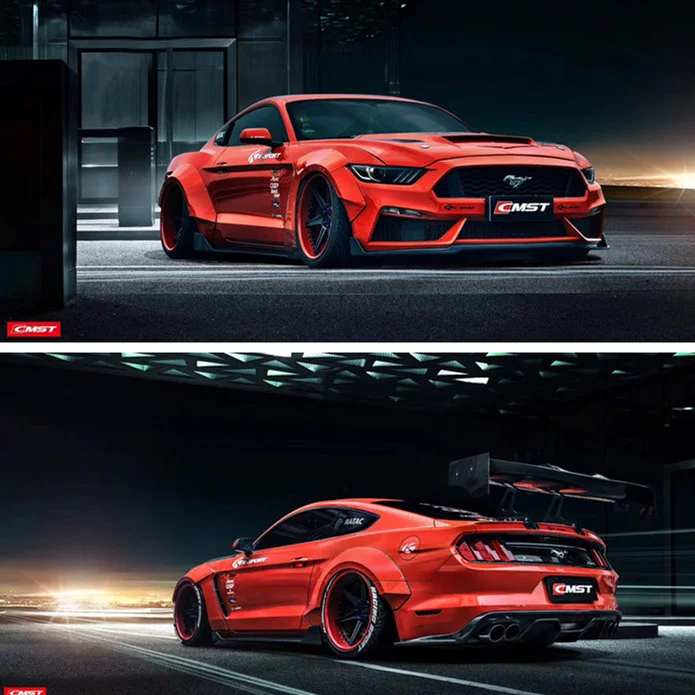 

Suit For Cmst Refitting Wide Body Enveloping Bar Carbon Fiber Front Lip Wheel Eyebrow Tail Wing Cover Old