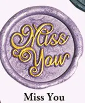 miss you Слова благословения сургучная печать с металлическим наконечником с фактурой без ручки, для скрапбукинга, для воска медь штамп, Лига DIY подарок Древняя печать штамп высокое качество - Цвет: miss you