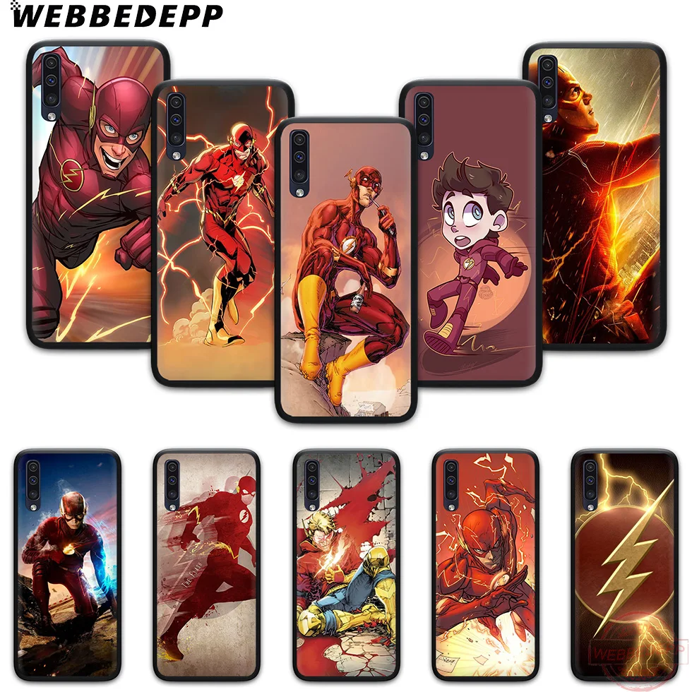 WEBBEDEPP The Flash Soft Phone Case for Samsung A10S A6 7 8 9 A10 20 A40 A50 A60 A70S M10 M20 30 |